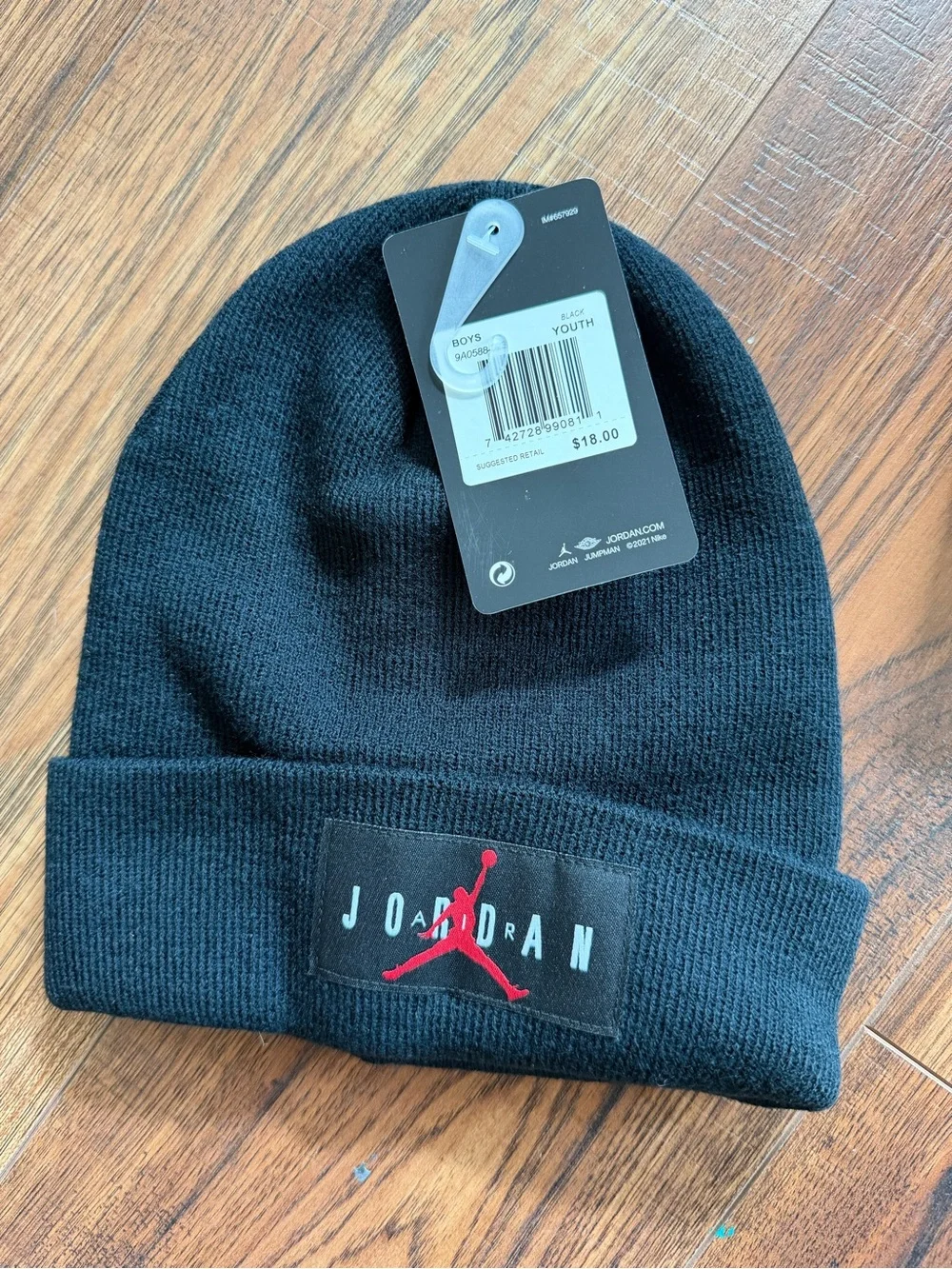 Jordan Boy's Beanie (Big Kids) Black 8-20 (Big Kid)